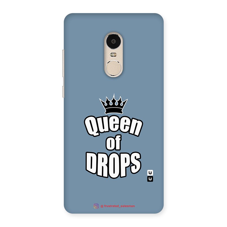 Queen of Drops SteelBlue Back Case for Xiaomi Redmi Note 4
