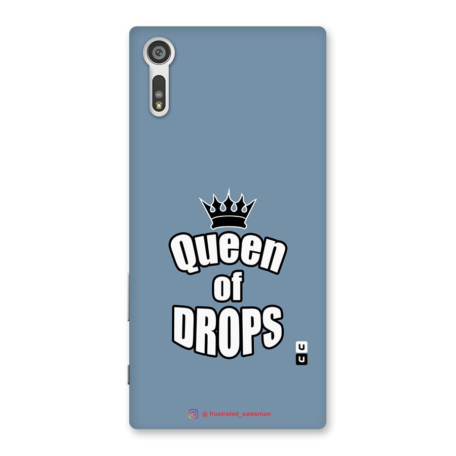 Queen of Drops SteelBlue Back Case for Xperia XZ