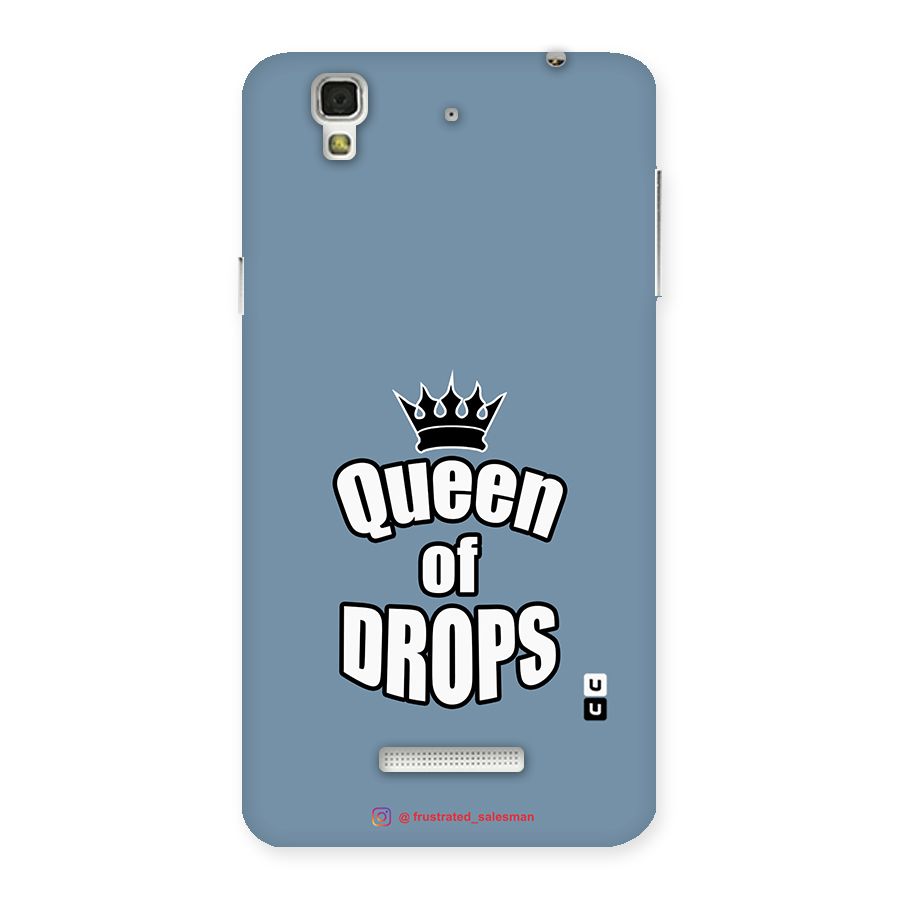 Queen of Drops SteelBlue Back Case for YU Yureka Plus