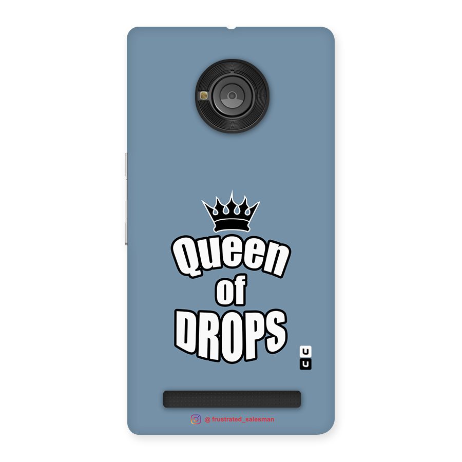 Queen of Drops SteelBlue Back Case for Yu Yunique