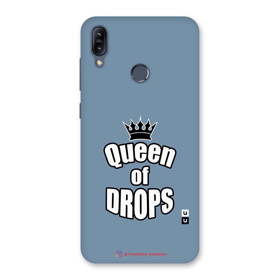 Queen of Drops SteelBlue Back Case for Zenfone Max M2