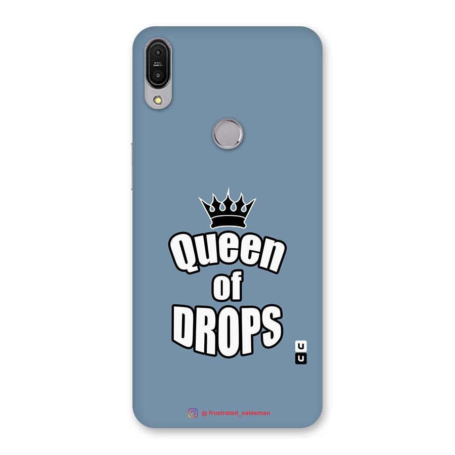 Queen of Drops SteelBlue Back Case for Zenfone Max Pro M1