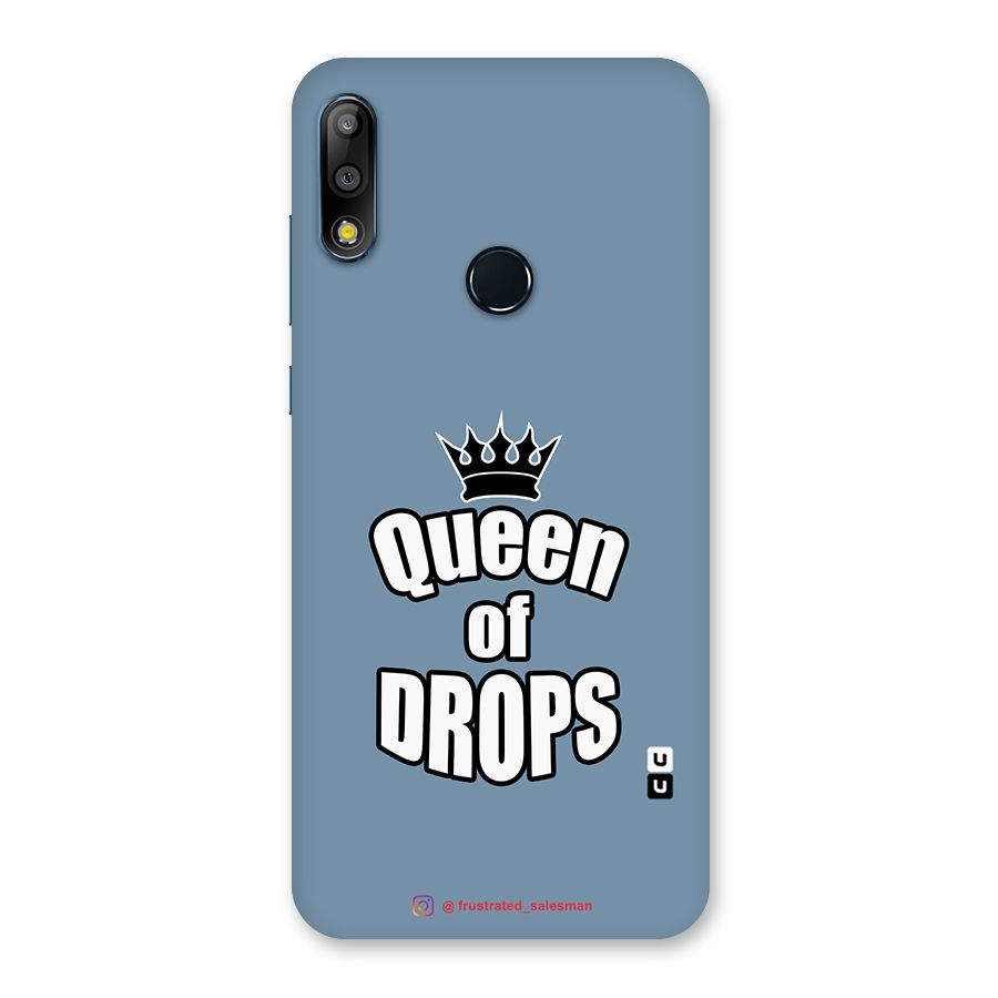 Queen of Drops SteelBlue Back Case for Zenfone Max Pro M2