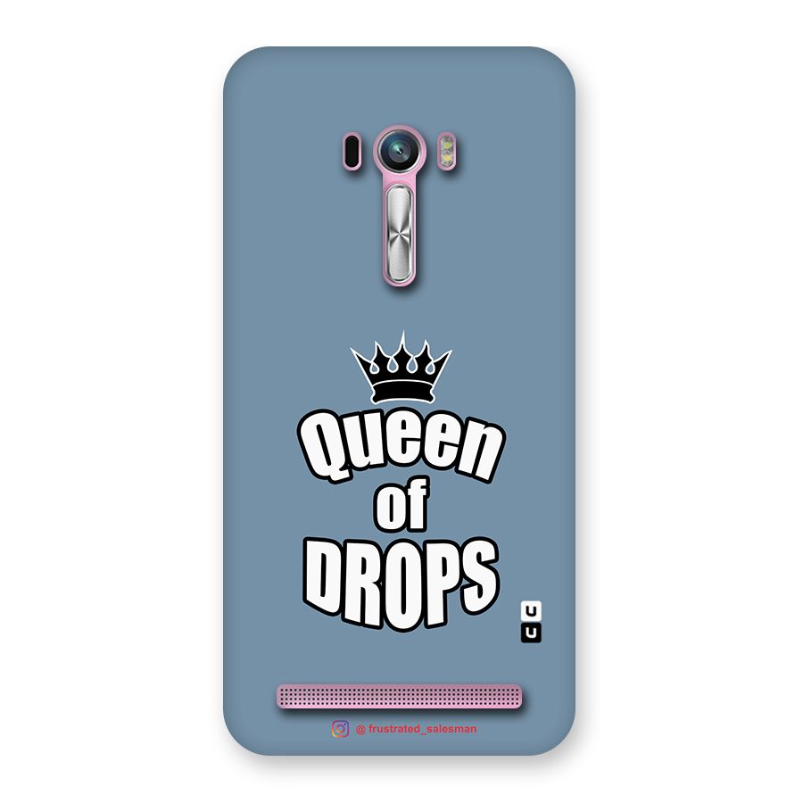 Queen of Drops SteelBlue Back Case for Zenfone Selfie