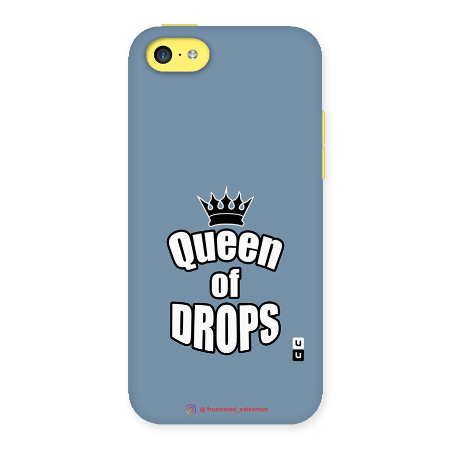 Queen of Drops SteelBlue Back Case for iPhone 5C