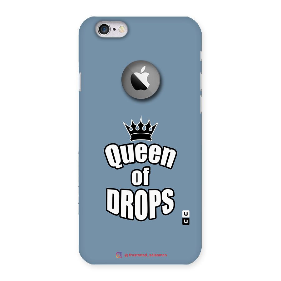 Queen of Drops SteelBlue Back Case for iPhone 6 Logo Cut