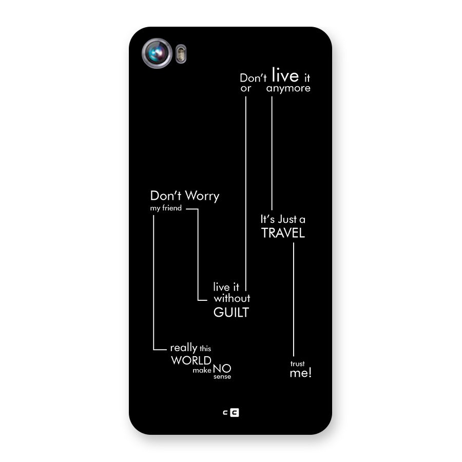 Quotes Of Life Back Case for Canvas Fire 4 (A107)