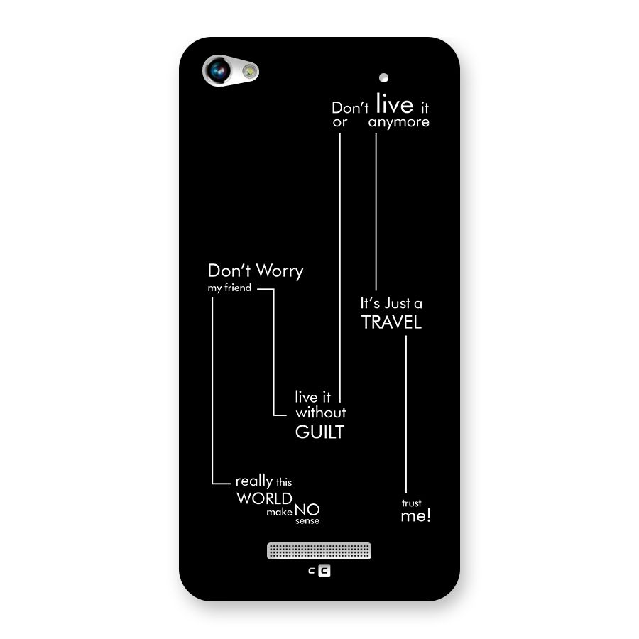 Quotes Of Life Back Case for Canvas Hue 2 A316