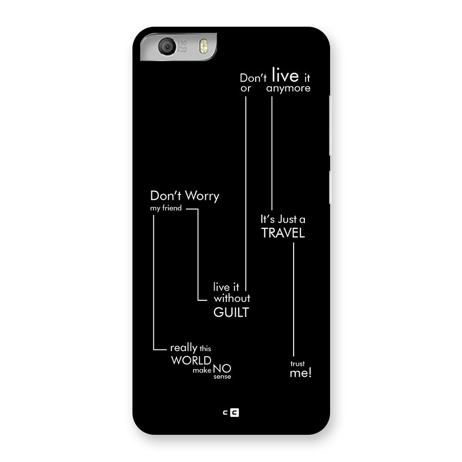 Quotes Of Life Back Case for Canvas Knight 2