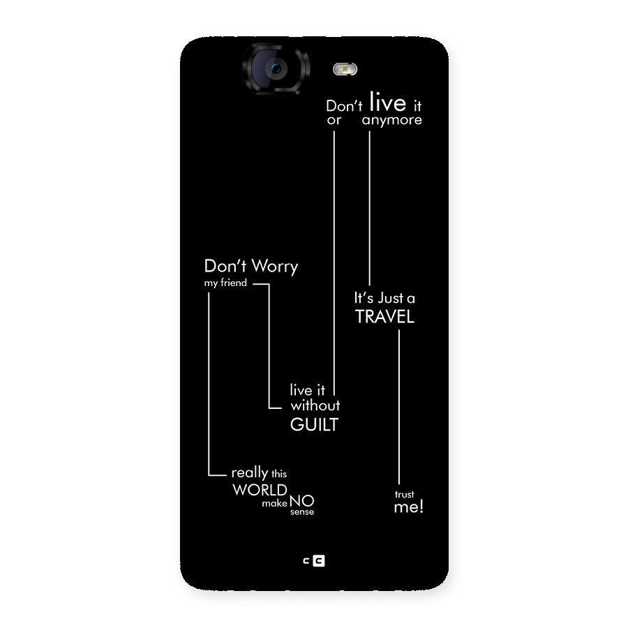 Quotes Of Life Back Case for Canvas Knight A350