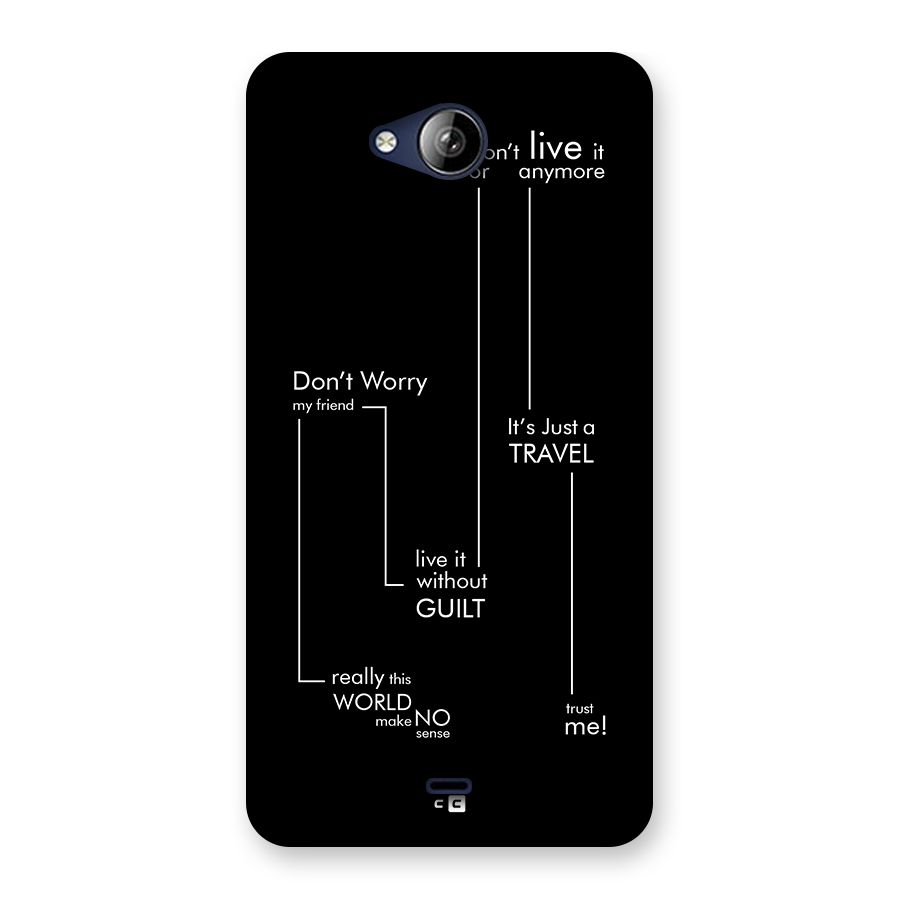 Quotes Of Life Back Case for Canvas Play Q355