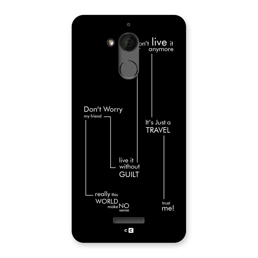 Quotes Of Life Back Case for Coolpad Note 5