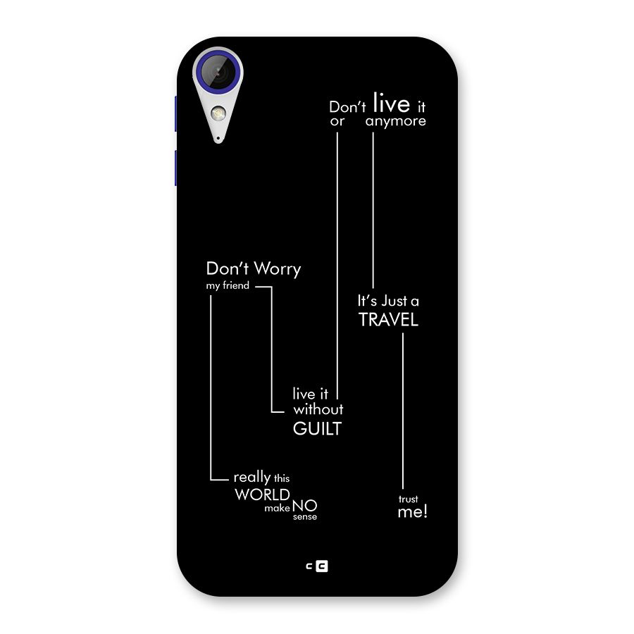 Quotes Of Life Back Case for Desire 830