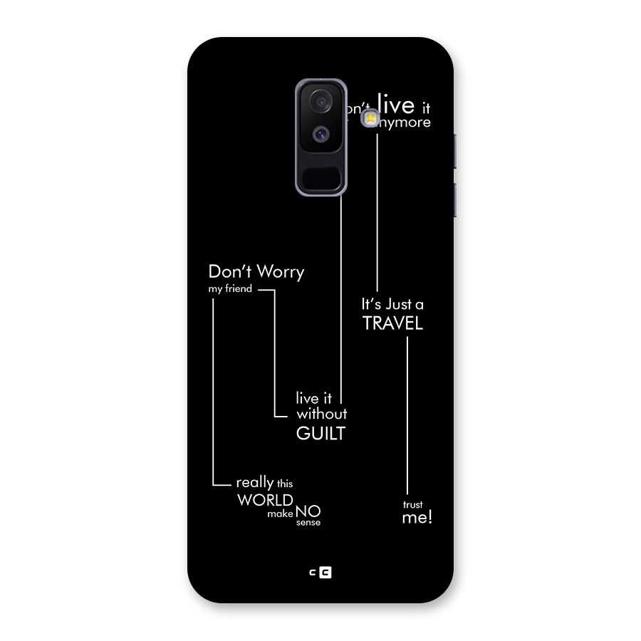 Quotes Of Life Back Case for Galaxy A6 Plus