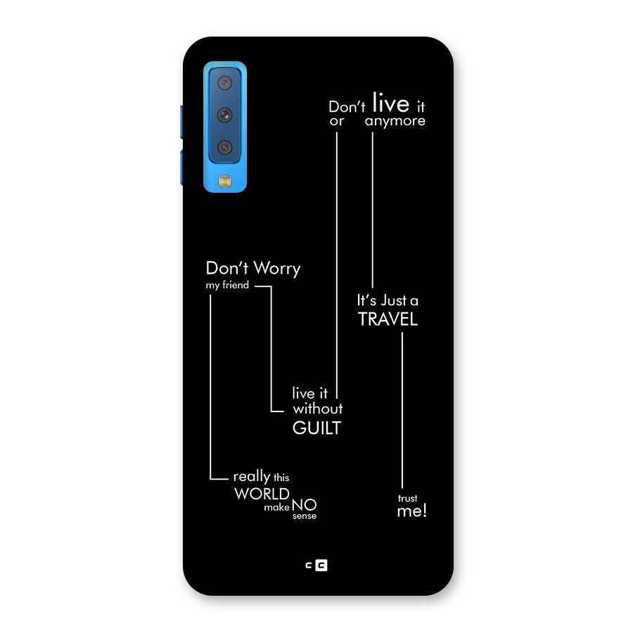 Quotes Of Life Back Case for Galaxy A7 (2018)