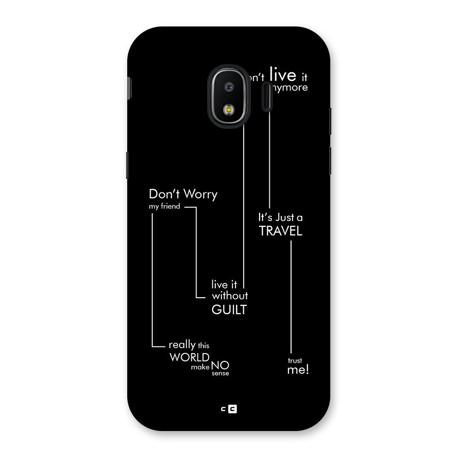 Quotes Of Life Back Case for Galaxy J2 Pro 2018