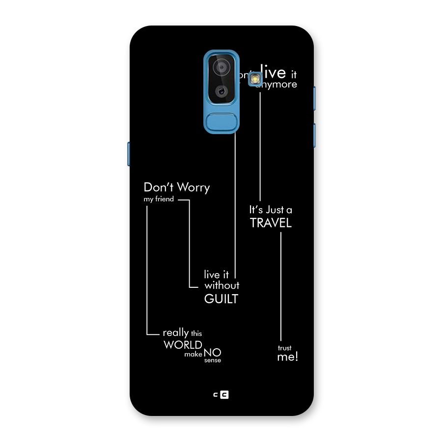Quotes Of Life Back Case for Galaxy J8