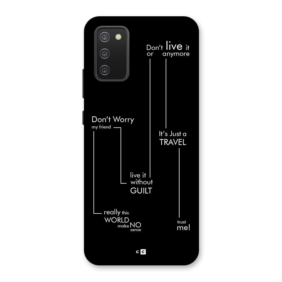 Quotes Of Life Back Case for Galaxy M02s