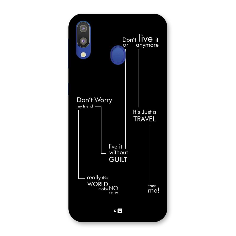 Quotes Of Life Back Case for Galaxy M20
