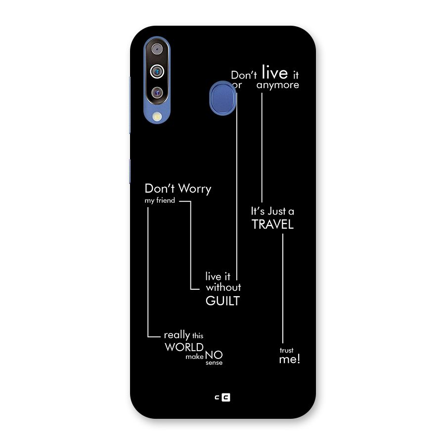 Quotes Of Life Back Case for Galaxy M30
