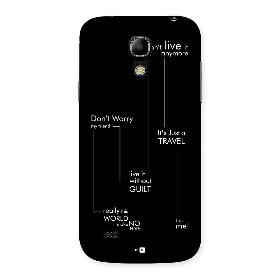 Quotes Of Life Back Case for Galaxy S4 Mini