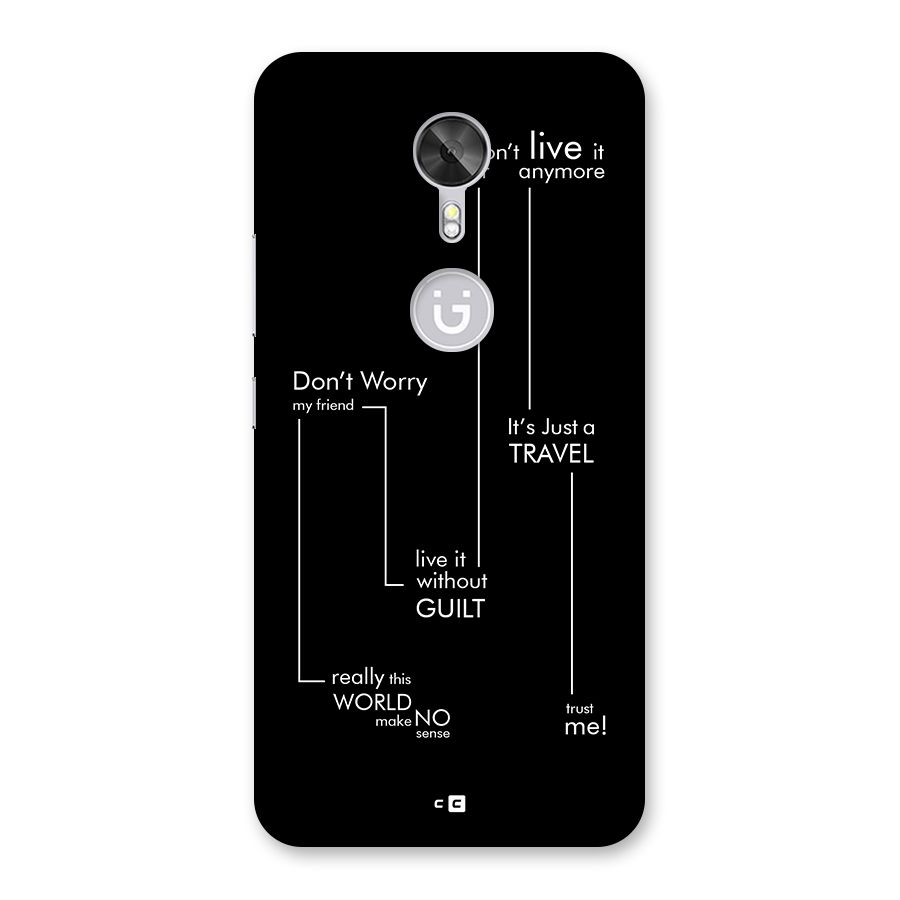 Quotes Of Life Back Case for Gionee A1