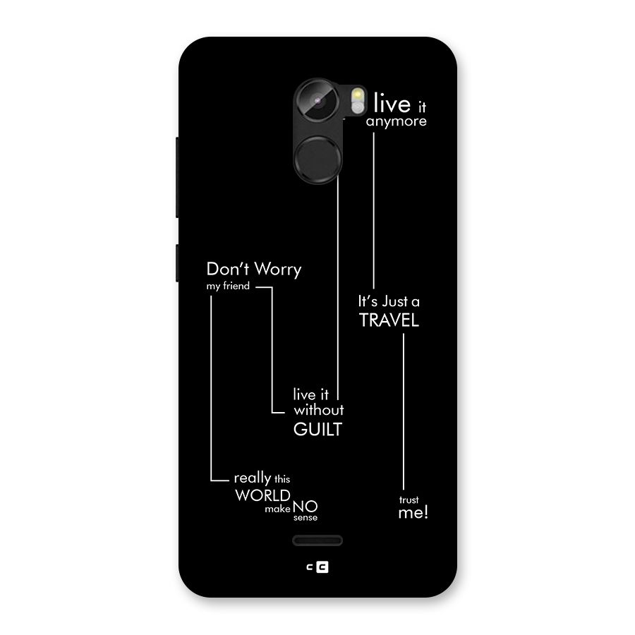 Quotes Of Life Back Case for Gionee X1