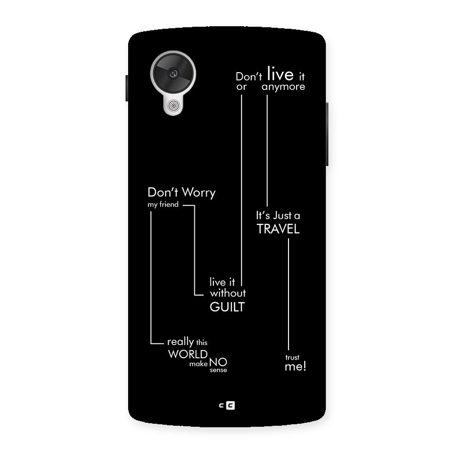 Quotes Of Life Back Case for Google Nexus 5
