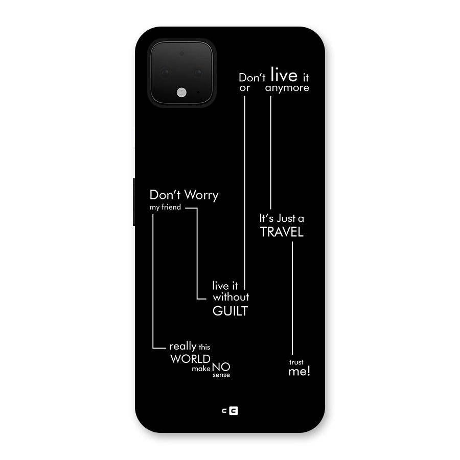 Quotes Of Life Back Case for Google Pixel 4 XL