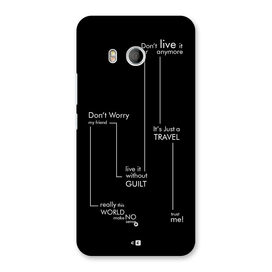 Quotes Of Life Back Case for HTC U11