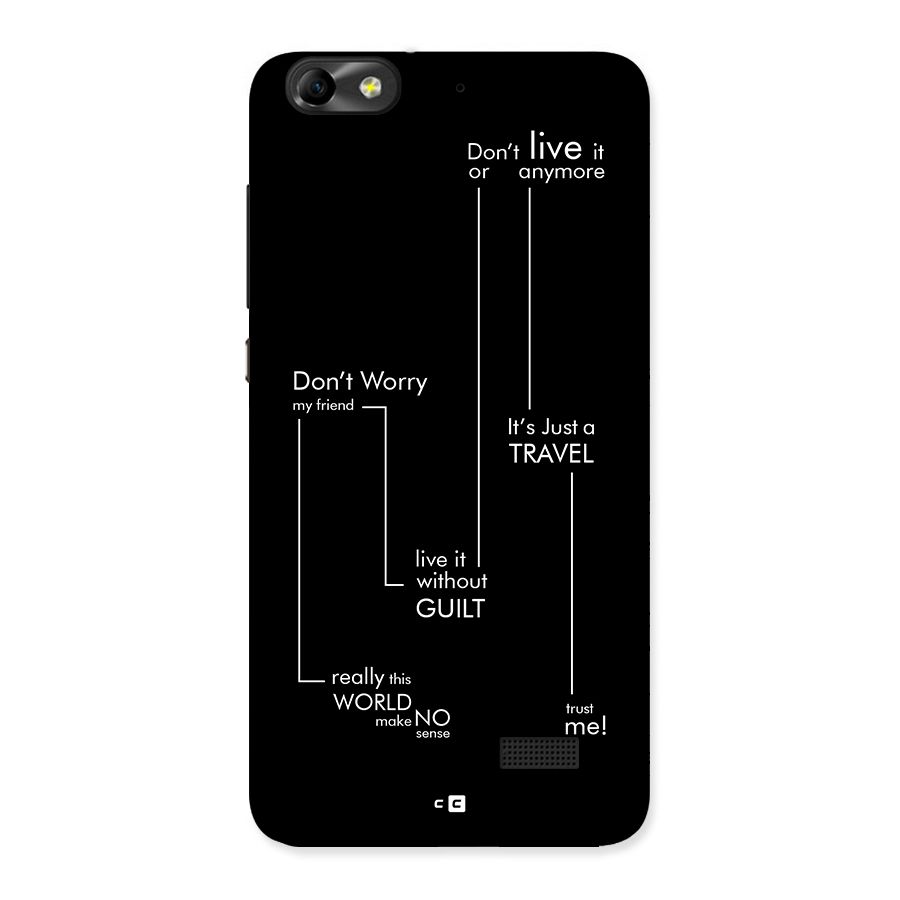 Quotes Of Life Back Case for Honor 4C