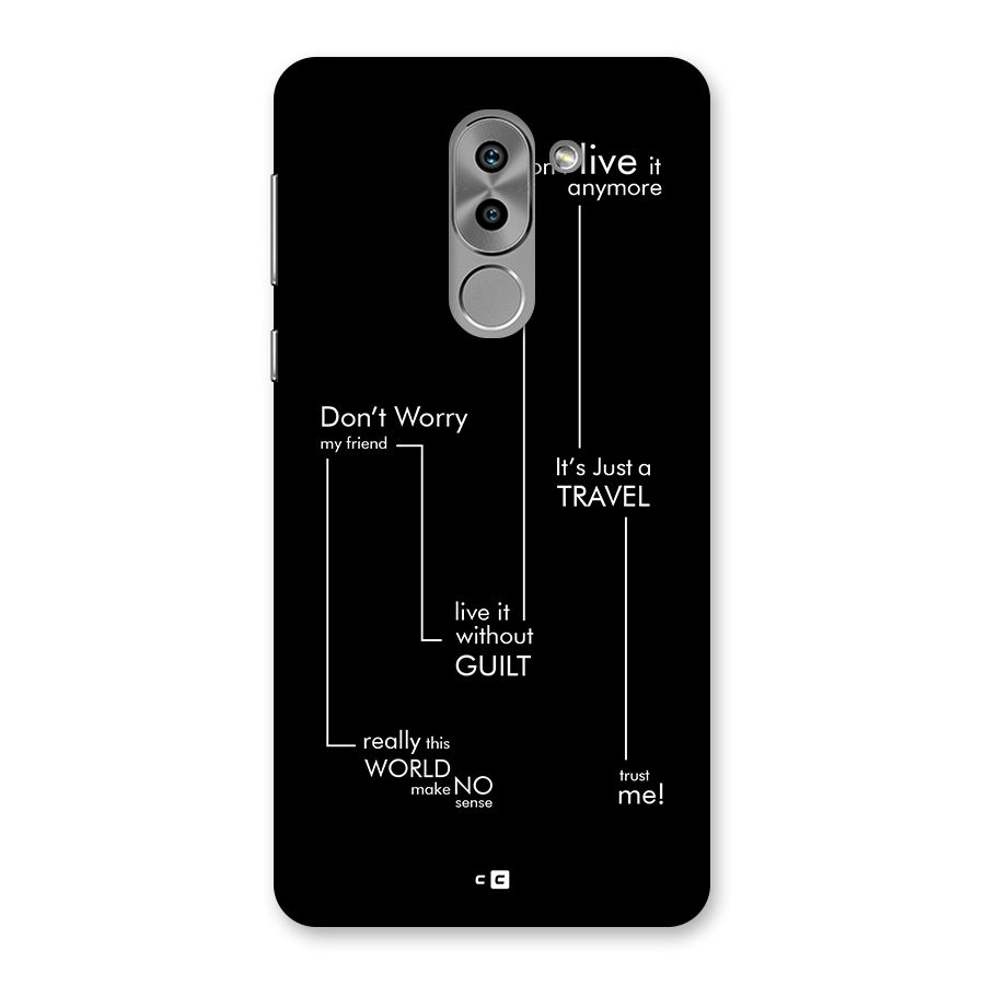Quotes Of Life Back Case for Honor 6X