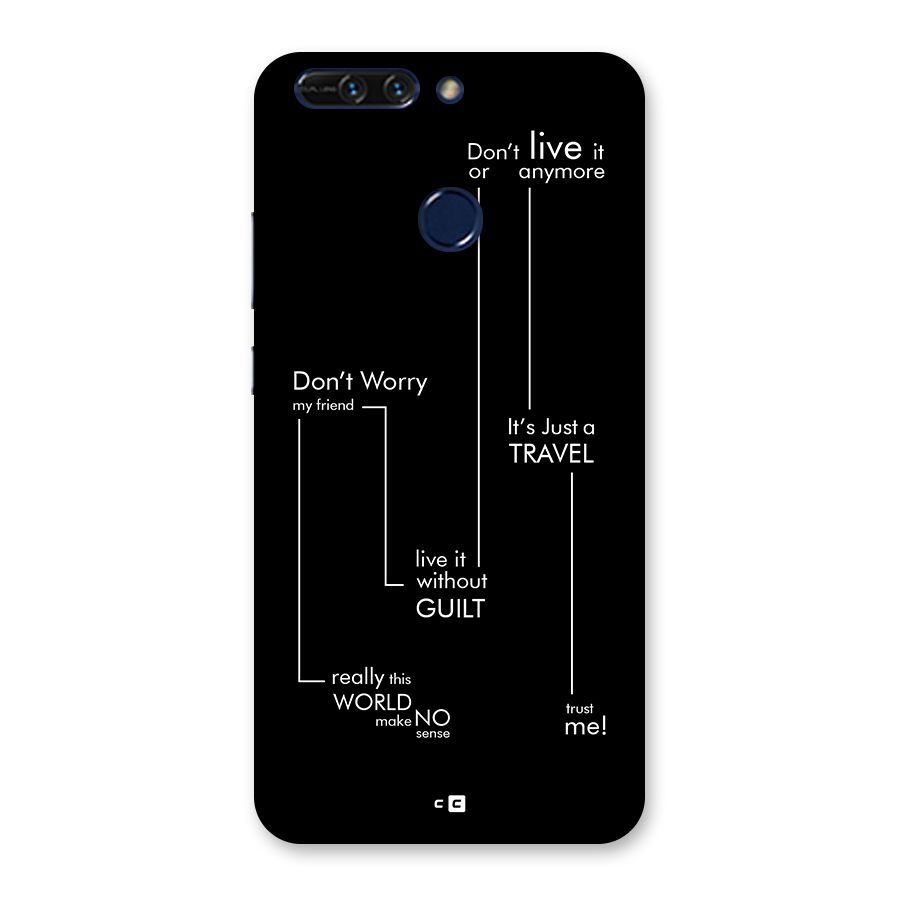 Quotes Of Life Back Case for Honor 8 Pro
