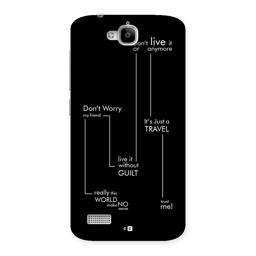 Quotes Of Life Back Case for Honor Holly