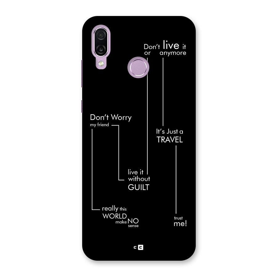 Quotes Of Life Back Case for Honor Play