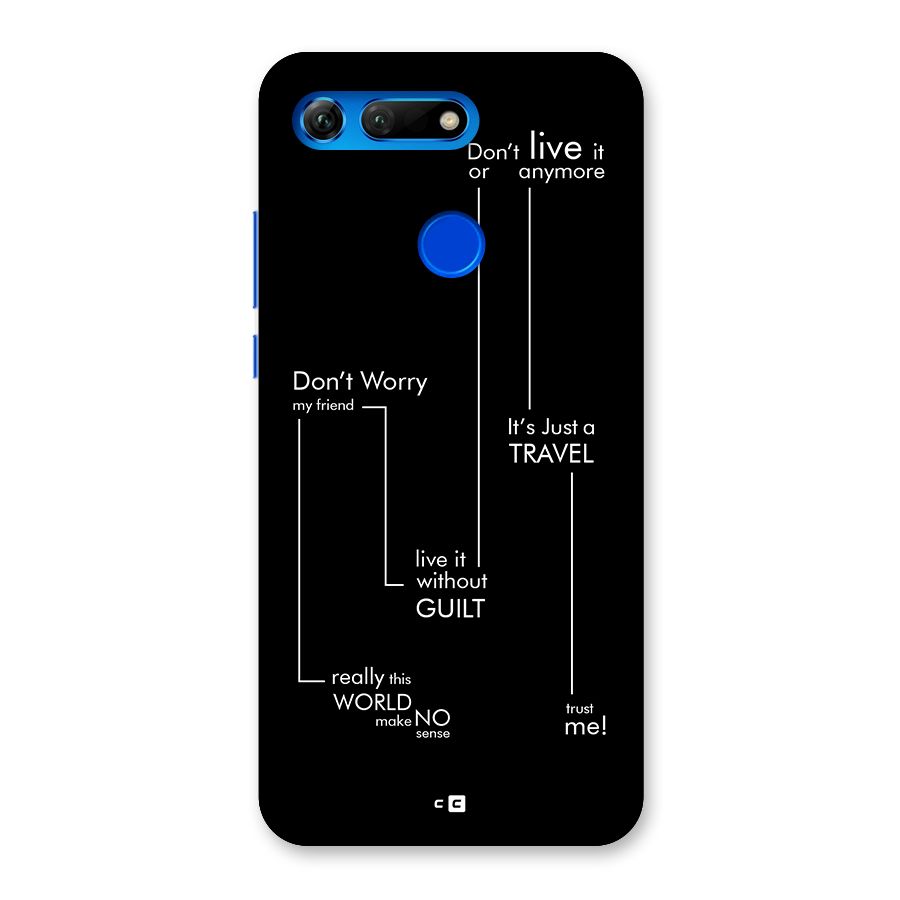 Quotes Of Life Back Case for Honor View 20