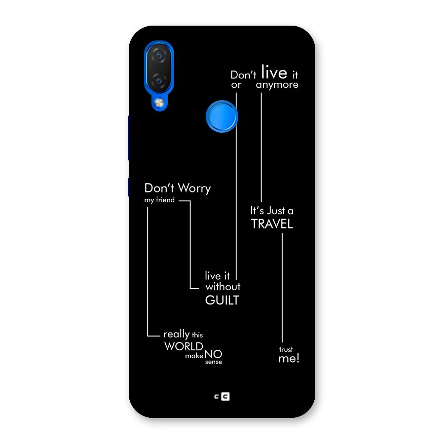 Quotes Of Life Back Case for Huawei P Smart Plus