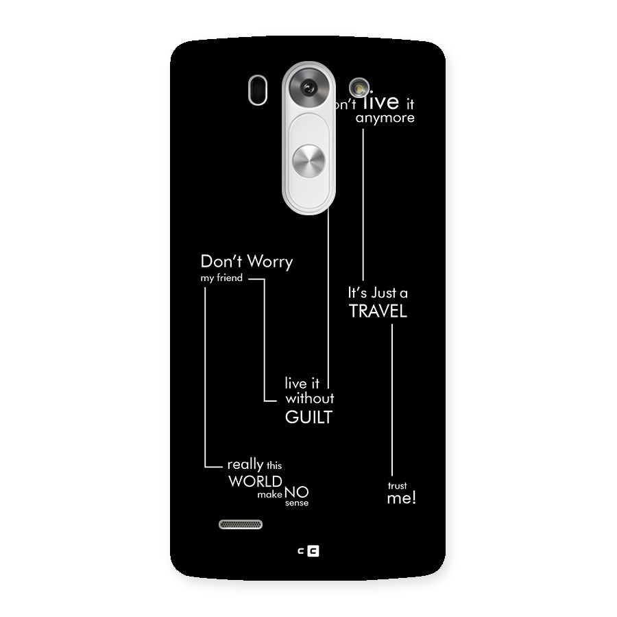 Quotes Of Life Back Case for LG G3 Beat