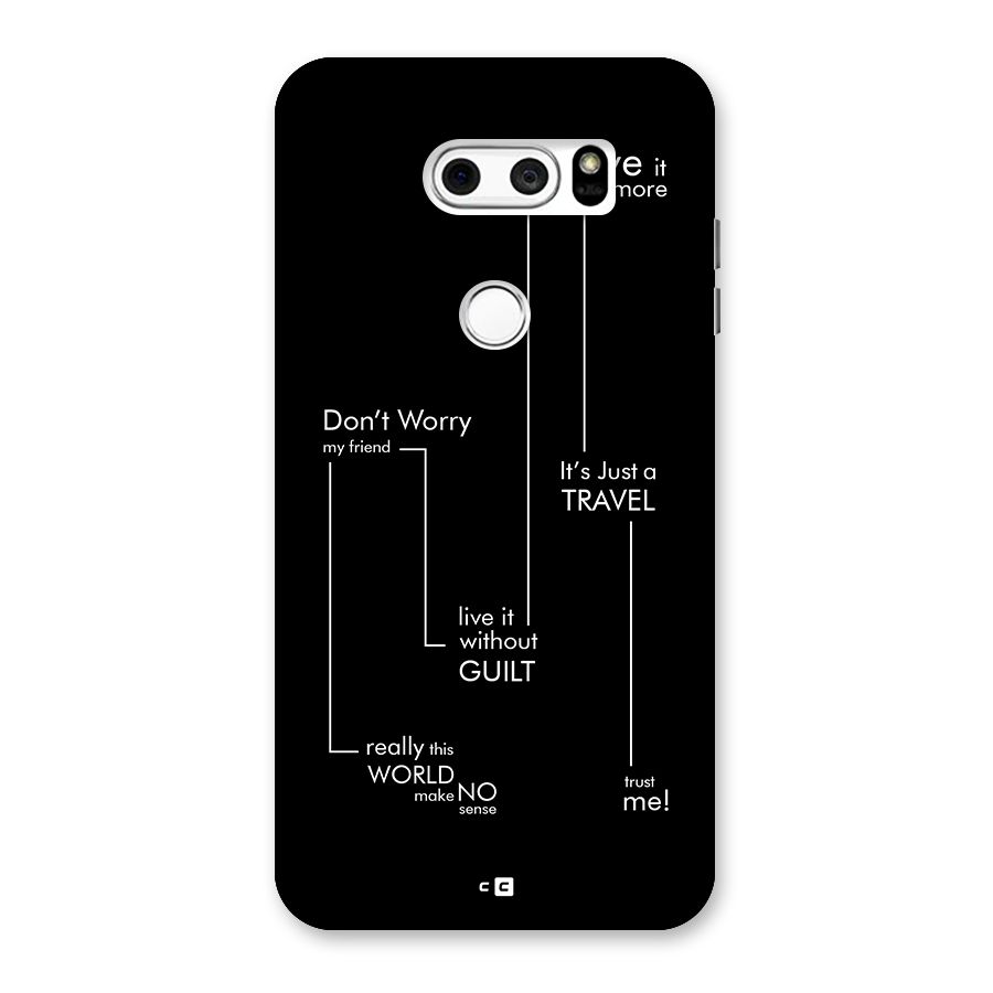 Quotes Of Life Back Case for LG V30