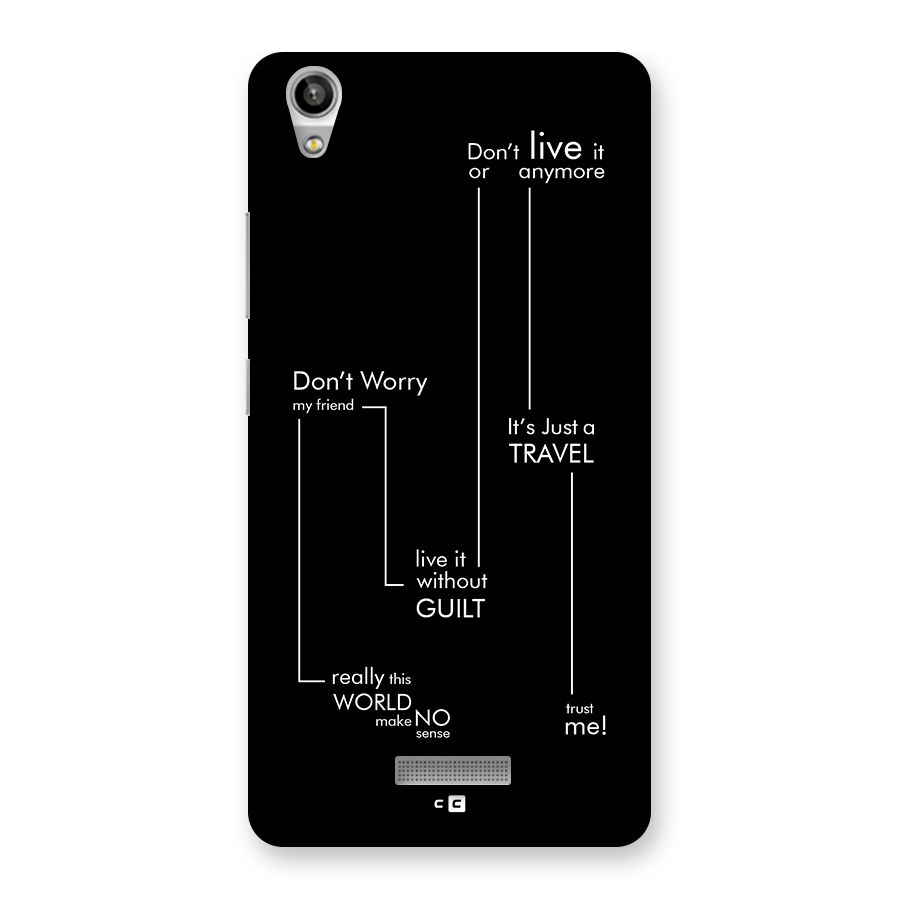 Quotes Of Life Back Case for Lava Pixel V1