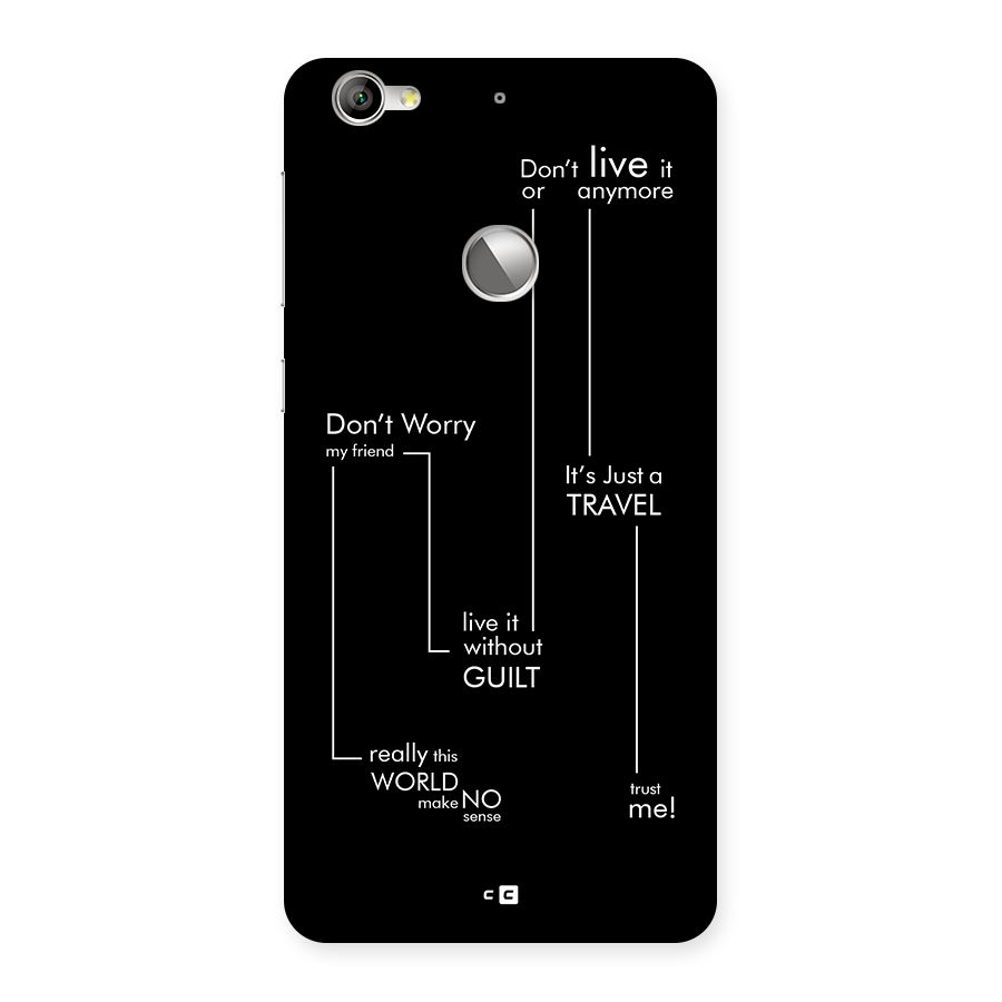 Quotes Of Life Back Case for Le 1S