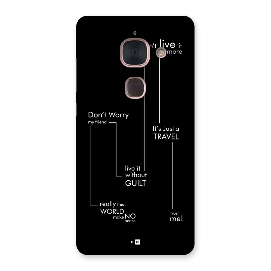 Quotes Of Life Back Case for Le Max 2