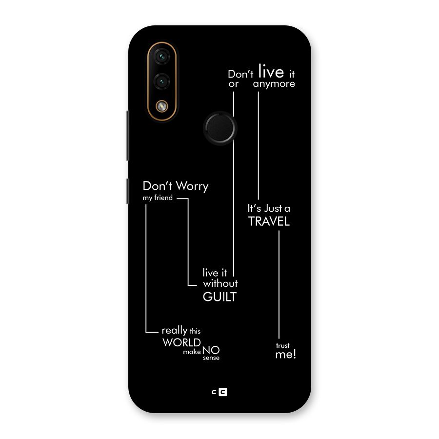 Quotes Of Life Back Case for Lenovo A6 Note