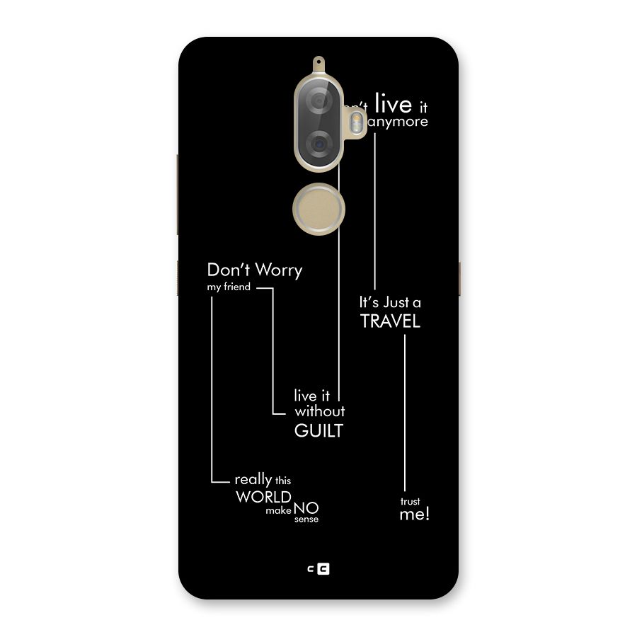 Quotes Of Life Back Case for Lenovo K8 Plus