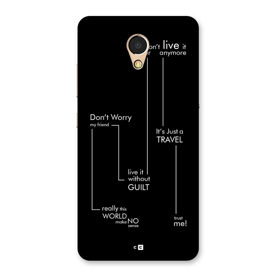 Quotes Of Life Back Case for Lenovo P2