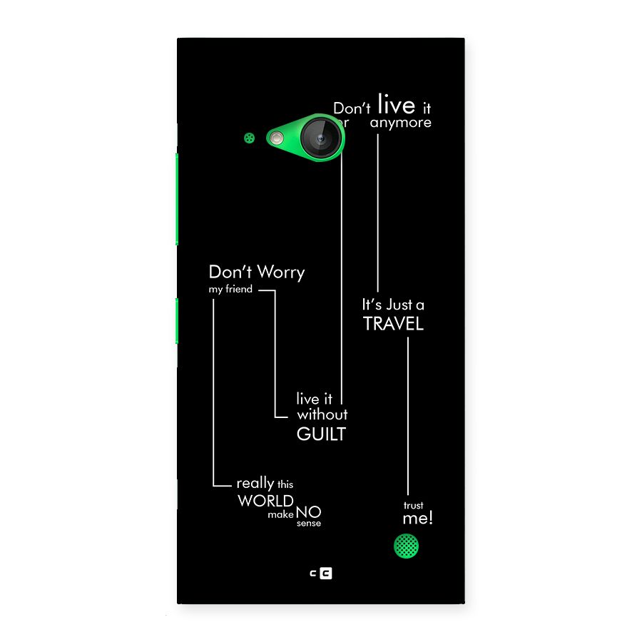 Quotes Of Life Back Case for Lumia 730