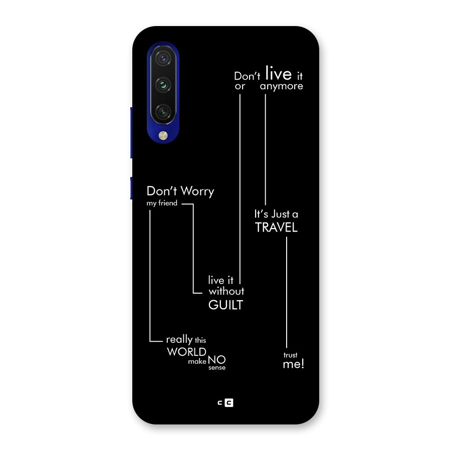 Quotes Of Life Back Case for Mi A3