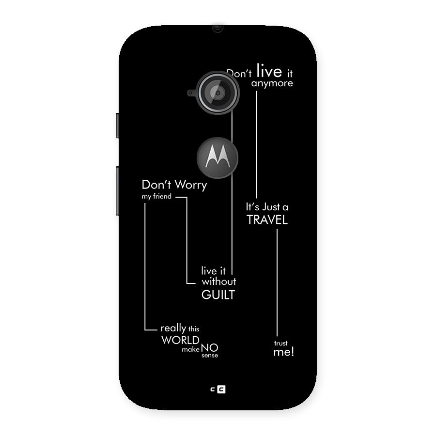Quotes Of Life Back Case for Moto E 2nd Gen
