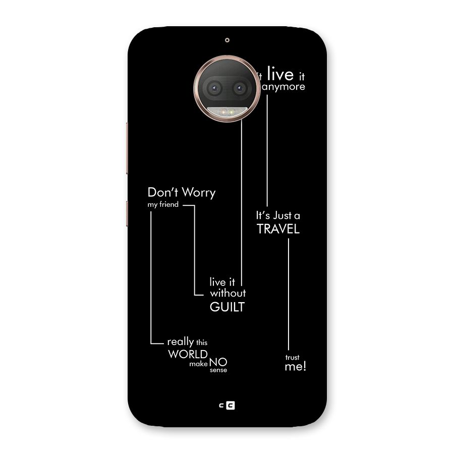 Quotes Of Life Back Case for Moto G5s Plus