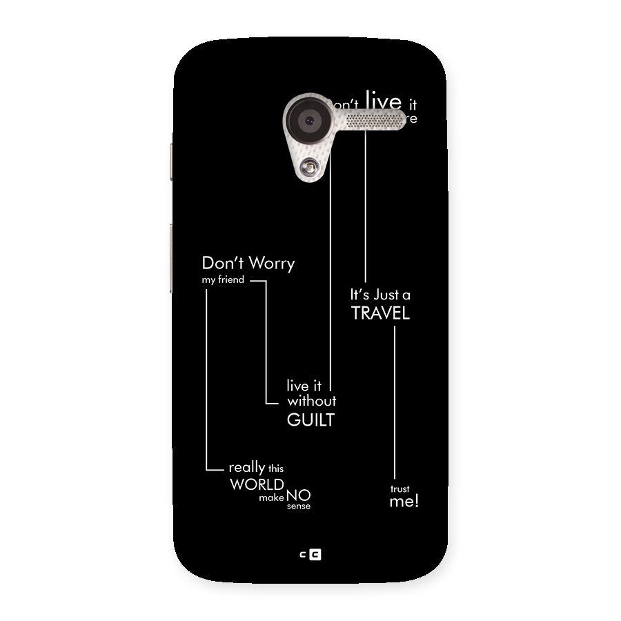 Quotes Of Life Back Case for Moto X